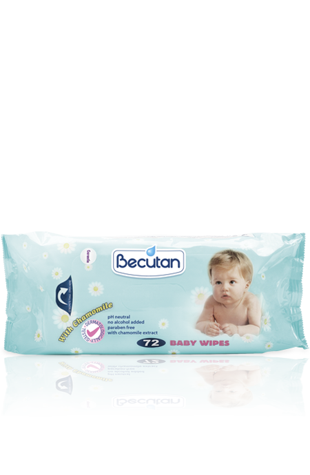 Becutan wet wipes with chamomile